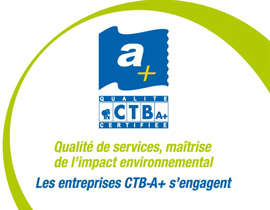 CTB-A+ qualité certifiée maîtrise de l'impact de l'environnement - Certification ESBH 2